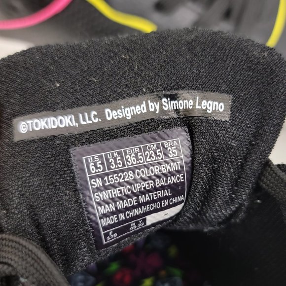 SKECHERS TOKIDOKI Womens 6.5 Shoes Upbeats RHYTHM Black Multi Sneakers - Picture 11 of 11